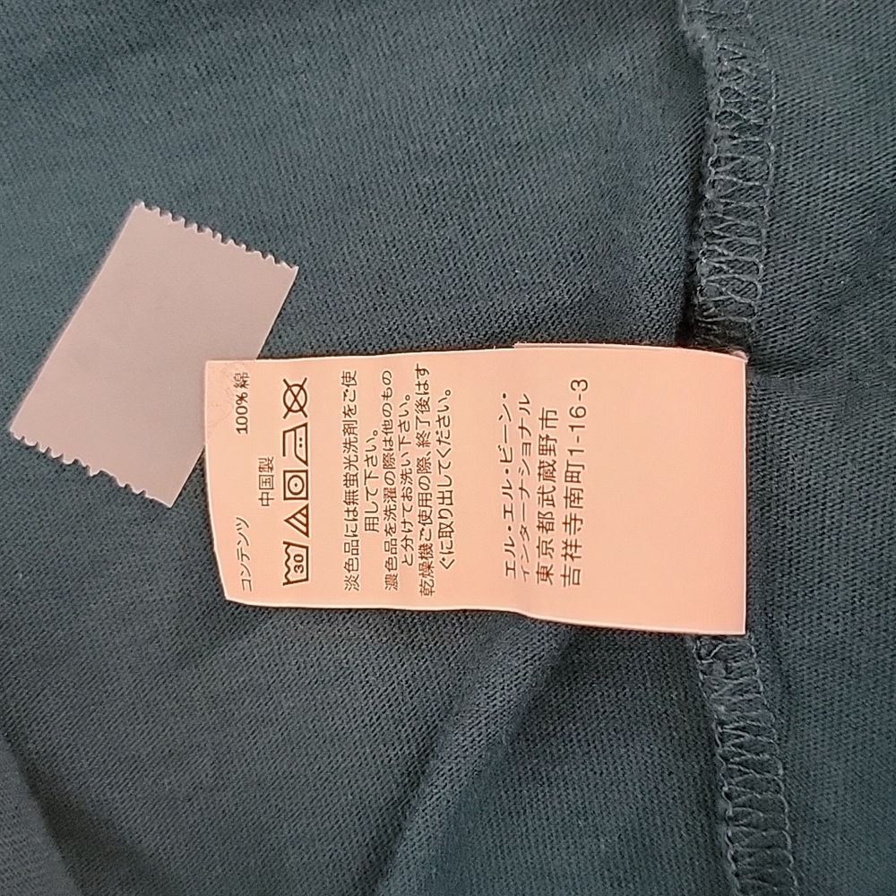 L.L. Bean Boys Green w/ Mountain Scene Long Sleeve T-Shirt, M Reg - Picture 9 of 9